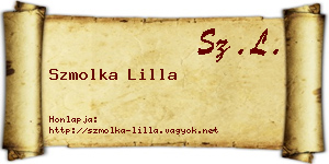Szmolka Lilla névjegykártya